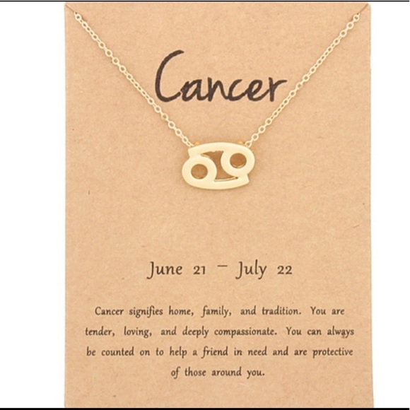 NEW Cancer Gold Charm Necklace - Picture 14 of 14